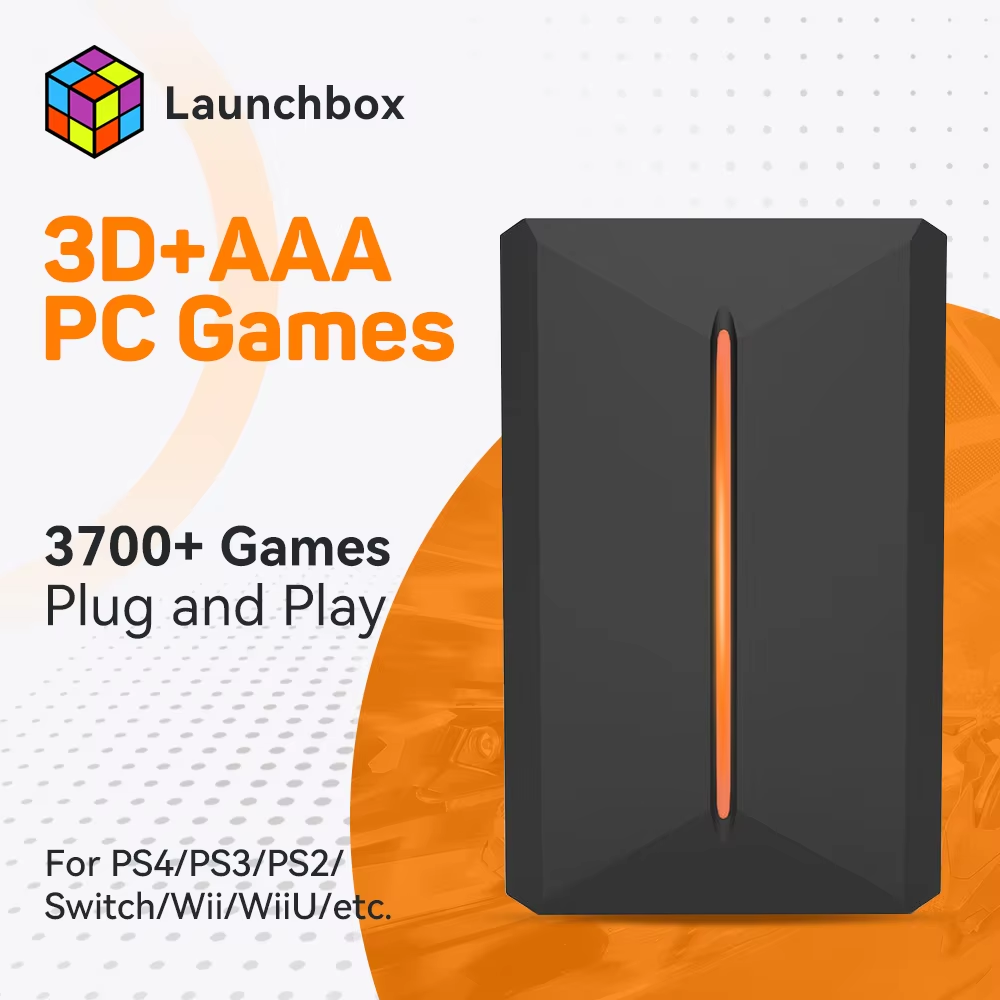 Gaming Console.Emulators - Launchbox 500G Gaming HDD for PS4/PS3/Switch/PS2/PS1/WII/WIIU