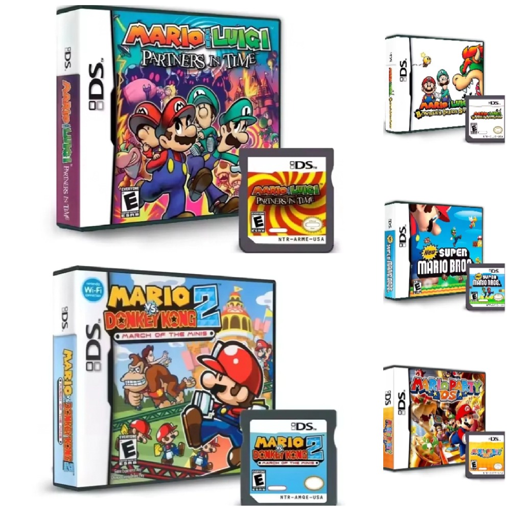 Gaming Console Mario - Popular Fun DS Game Cartridge -Mario