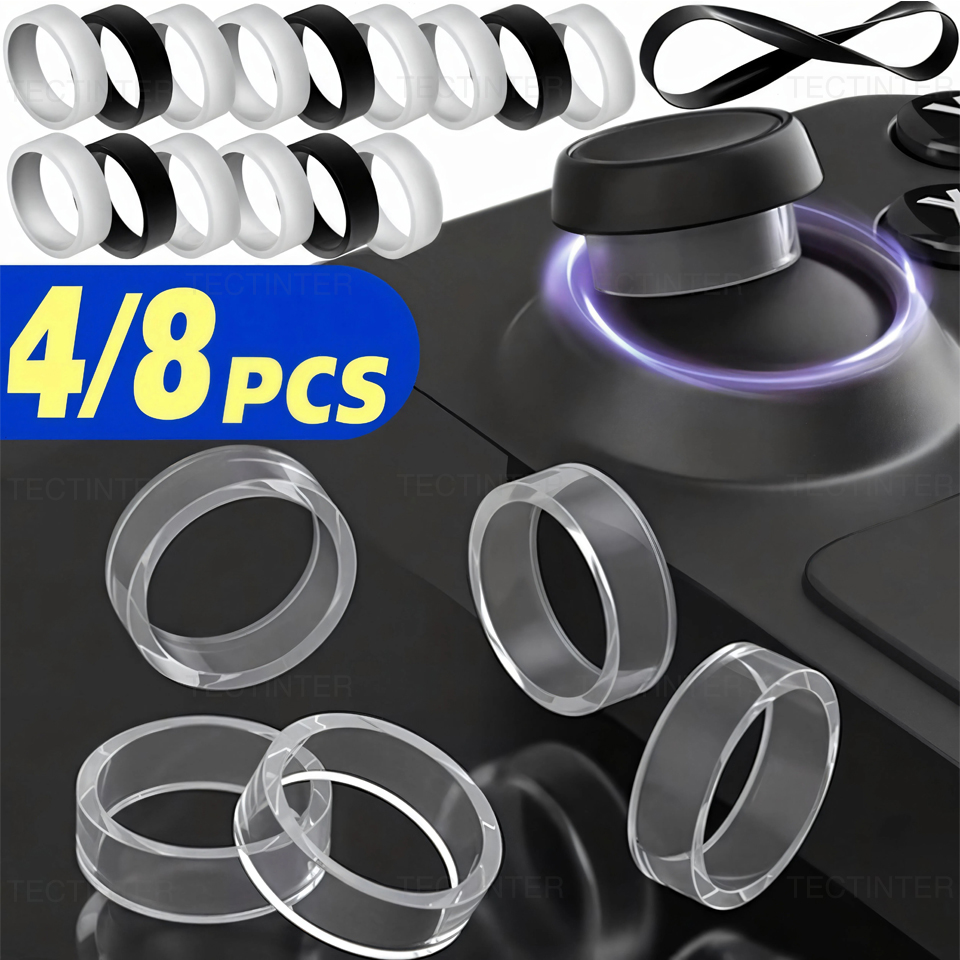 Gaming Console Monitor - 4/8pcs Elastic Protective Joystick Rubber Ring