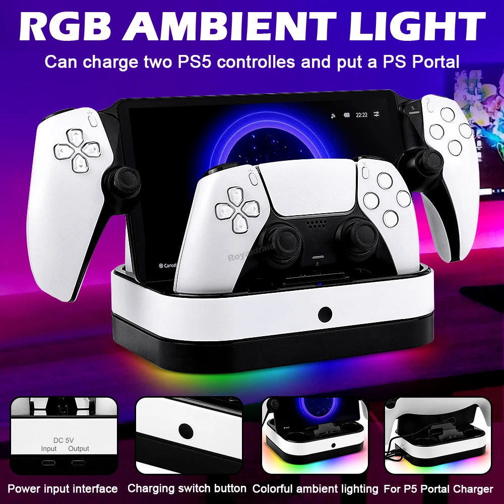 NEW For PS5 Controller Charger - đánh giá và giá Sony Console Playstation 5