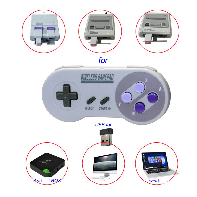 2.4G Purple Game Controller Jo - đánh giá và giá Gaming Console Mario