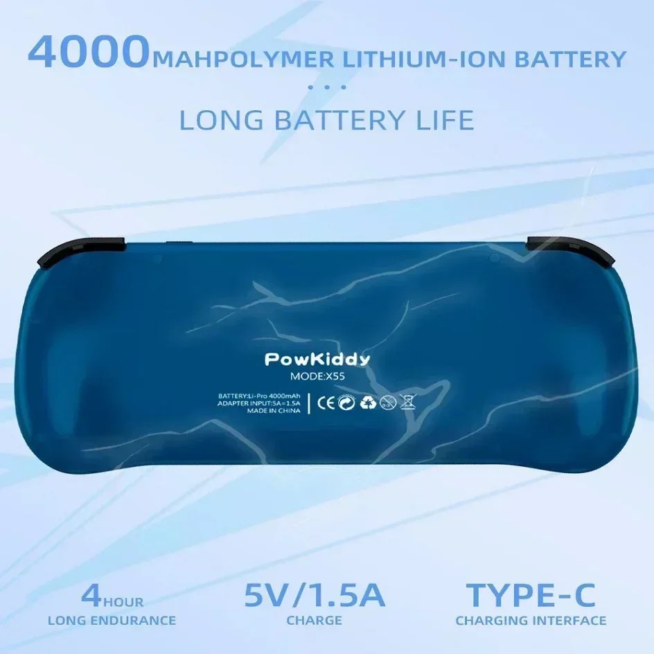 POWKIDDY X55 Handheld Game Con - đánh giá và giá Gaming Console All In One