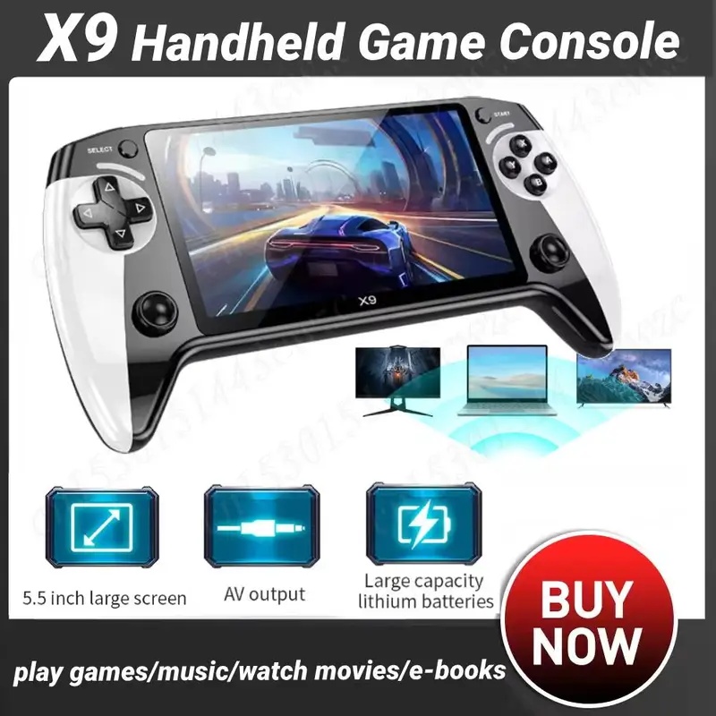 X9 Pocket Video Game Console 5 - đánh giá và giá Gaming Console.Emulators