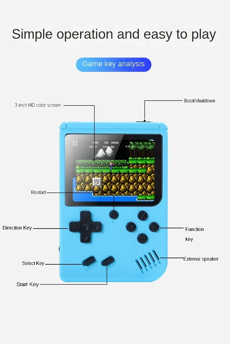 Built-in 500+ Classic Games 8- - đánh giá và giá Gaming Console Kids