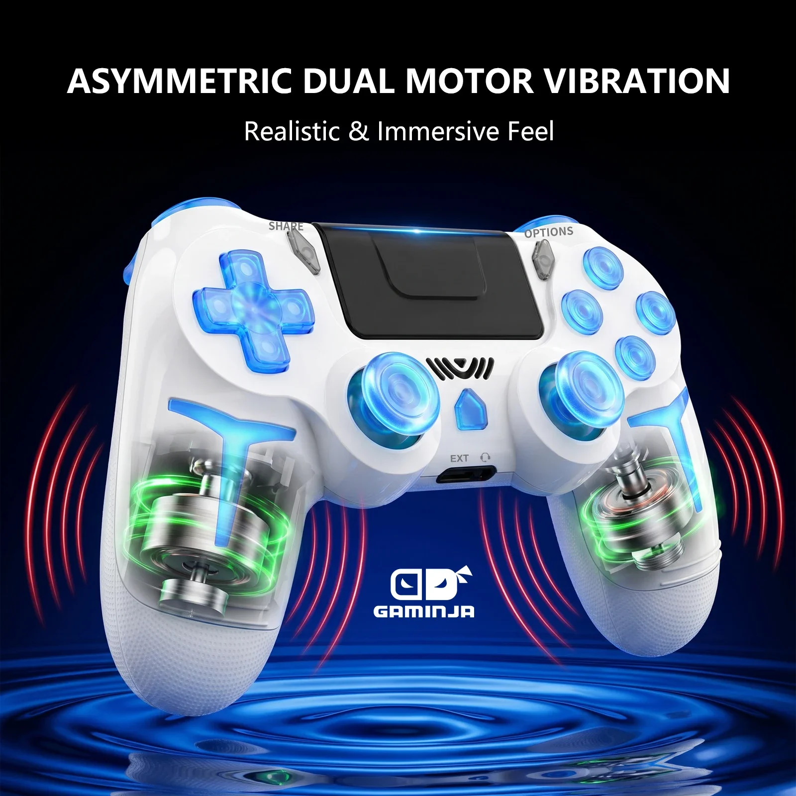 GAMINJA RGB Wireless Gamepads  - đánh giá và giá Gaming Console Monitor