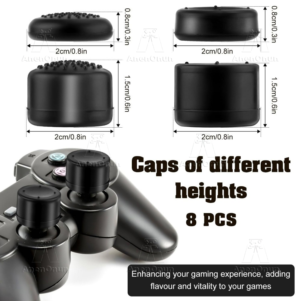 8PCS Thumb Grip Caps Controlle - đánh giá và giá Gaming Console Joystick