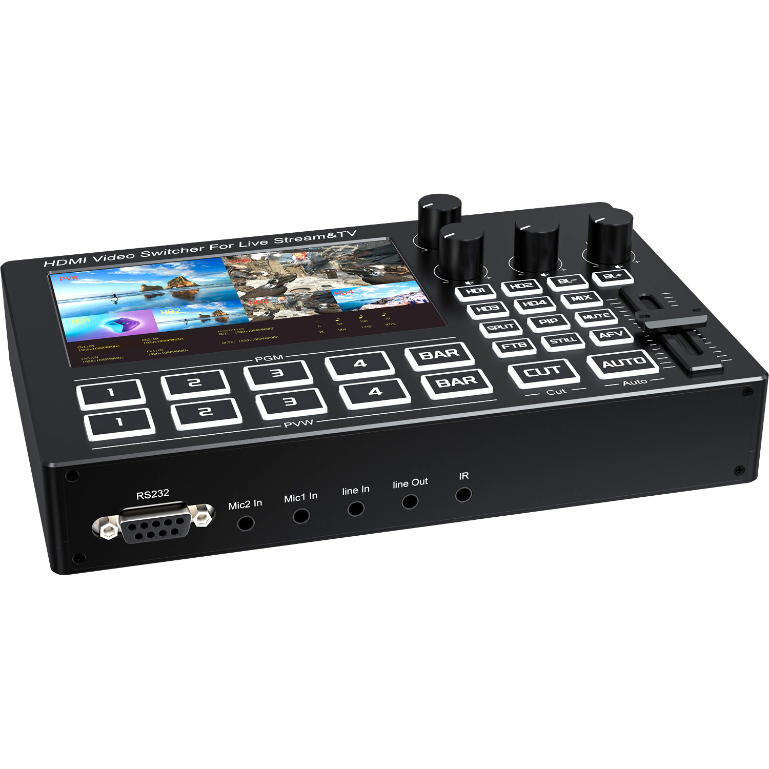 1080P 4 Channel HDMI Live Stre - đánh giá và giá Gaming Console Monitor
