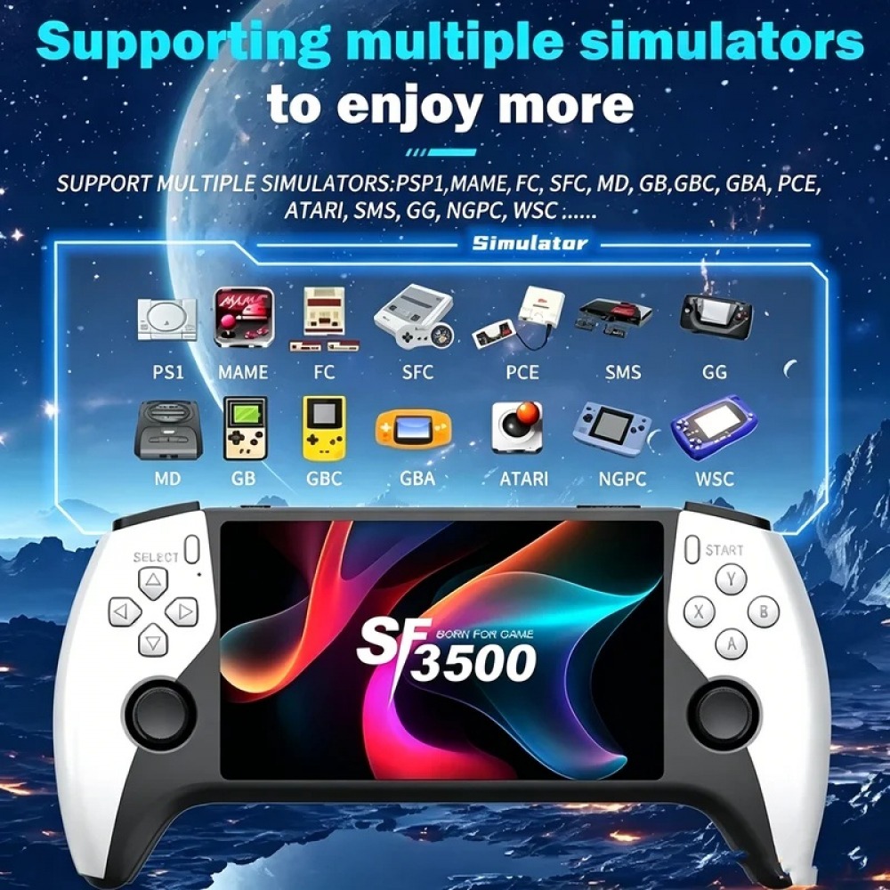 SF3500 5 inch Handheld Game Co - đánh giá và giá Gaming Console.Emulators